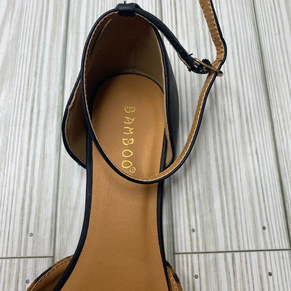 Bamboo Object 12 Leopard Print D'Orsay Pointed Flats - Picture 6 of 7